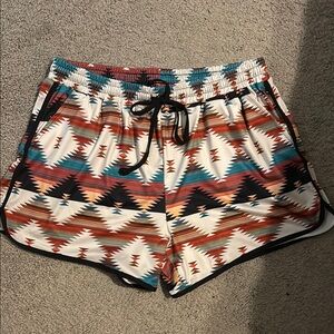Aztec Print Women's Shorts